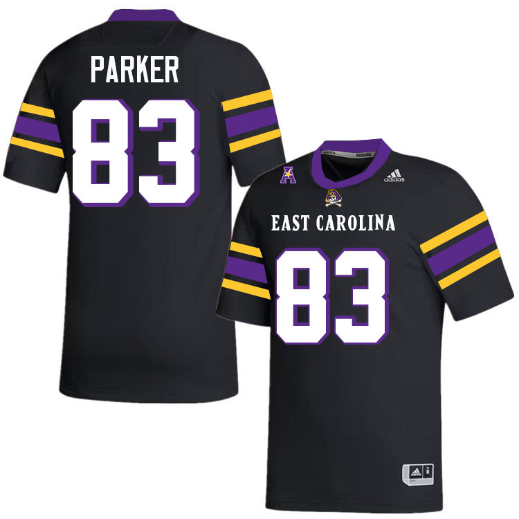 #83 Miles Parker East Carolina Pirates College Football Jersey Stitched-Black
